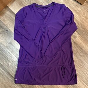 Athleta Wick It Wader Purple Swim Tunic Cover Up UPF 50